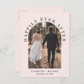 ハッピーエバーアフター アーチ写真 ウェディング レセプション 案内ポストカード (正面/裏面)
