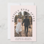 ハッピーエバーアフター アーチ写真 ウェディング レセプション 案内状 (正面)