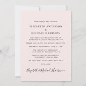 ハッピーエバーアフター アーチ写真 ウェディング レセプション 案内状 (裏面)