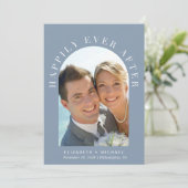 ハッピーエバーアフター アーチ写真 ウェディング レセプション 案内状 (スタンド正面)