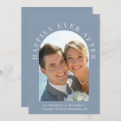 ハッピーエバーアフター アーチ写真 ウェディング レセプション 案内状 (正面/裏面)