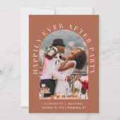 ハッピーエバーアフター アーチ フォト ウェディング レセプション 招待状 (正面)