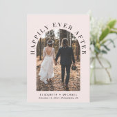 ハッピーエバーアフター アーチ フォト ウェディング レセプション 案内状 (スタンド正面)