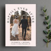 ハッピーエバーアフター アーチ フォト ウェディング レセプション 案内状