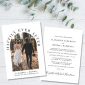 ハッピーエバーアフター アーチ フォト ウェディング 案内状