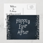 ハッピーエバーアフター ウェディングまたはアニバーサリー 案内ポストカード (正面/裏面)