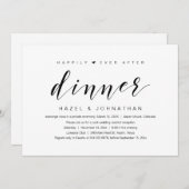 ハッピーエバーアフター ウェディングエロープメントディナー 招待状 (正面/裏面)