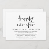 ハッピーエバーアフター ウェディングエロープメントディナー 招待状 (正面/裏面)