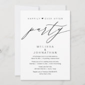 ハッピーエバーアフター ウェディングエロープメントパーティ 招待状 (正面)