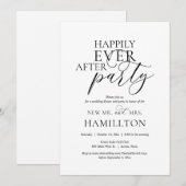 ハッピーエバーアフター ウェディングディナー&パーティ 招待状 (正面/裏面)