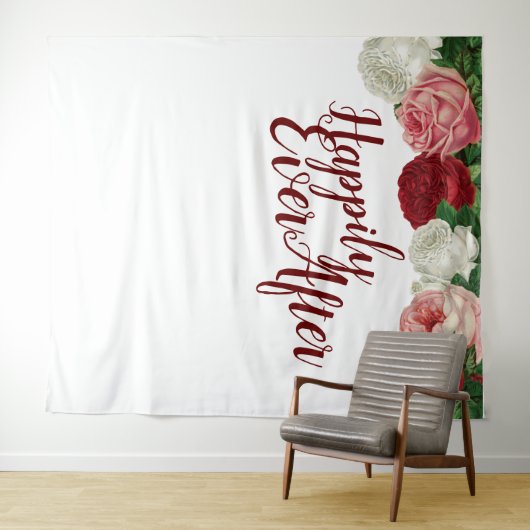 ハッピーエバーアフター ウェディングパーティー 背景ボード タペストリー (インサイチュ(横))