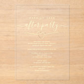 ハッピーエバーアフター ウェディングパーティ アクリル招待状 (正面)