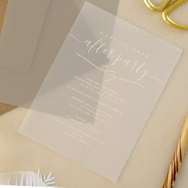 ハッピーエバーアフター ウェディングパーティ アクリル招待状