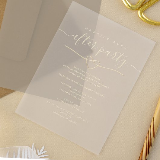 ハッピーエバーアフター ウェディングパーティ アクリル招待状