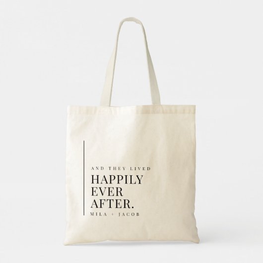ハッピーエバーアフター ウェディング ウェルカム トートバッグ (裏面)