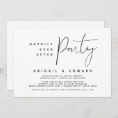 ハッピーエバーアフター ウェディング エルオープメント パーティー 招待状 (正面/裏面)