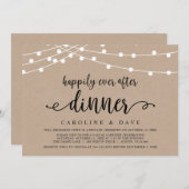 ハッピーエバーアフター ウェディング エロープメント ディナー 招待状 (正面/裏面)