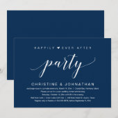 ハッピーエバーアフター ウェディング エロープメント パーティー 招待状 (正面/裏面)
