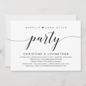 ハッピーエバーアフター ウェディング エロープメント パーティー 招待状 (正面)