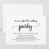 ハッピーエバーアフター ウェディング エロープメント パーティー 招待状 (正面/裏面)