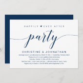 ハッピーエバーアフター ウェディング エロープメント パーティー 招待状 (正面/裏面)
