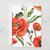 ハッピーエバーアフター ウェディング レセプション, 赤いポピー 招待状 (裏面)