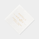 ハッピーエバーアフター ウェディング 箔ナプキン (右)