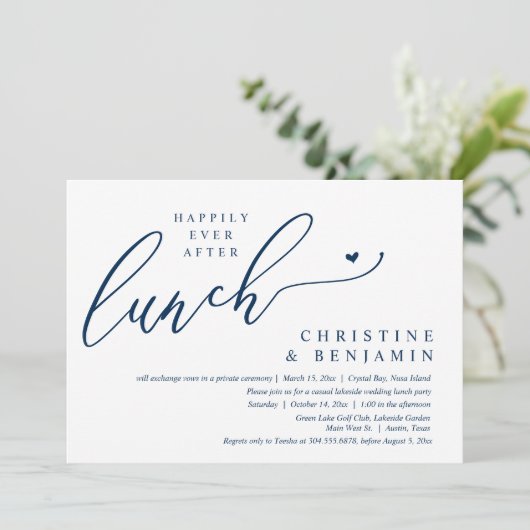 ハッピーエバーアフター・エルオープメントランチ・セレブレーション 招待状 (スタンド正面)