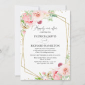 ハッピーエバーアフター エレガント フラワーズ 誓いの更新 招待状 (正面)