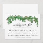 ハッピーエバーアフター グリーンの結婚式招待状 招待状 (正面/裏面)