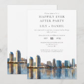 ハッピーエバーアフター サンディエゴ ウェディング 招待状 (正面/裏面)