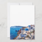 ハッピーエバーアフター サントリーニ ギリシャ ウェディング 招待状 (裏面)