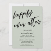 ハッピーエバーアフター　セージ　ウェディング　レセプション 招待状 (正面)