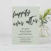 ハッピーエバーアフター　セージ　ウェディング　レセプション 招待状 (スタンド正面)