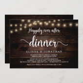 ハッピーエバーアフター・ディナー・エロープメント, ストリングライト, 挙式 招待状 (正面/裏面)