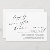 ハッピーエバーアフター ディナー＆ダンス 招待状 (正面/裏面)