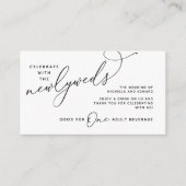 ハッピーエバーアフター ドリンクチケット 大人向け飲み物 エンクロージャーカード (正面)