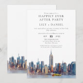 ハッピーエバーアフター ニューヨークシティー結婚式 招待状 (正面/裏面)