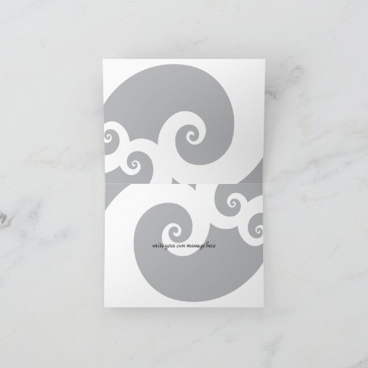 ハッピーエバーアフター ハイビスカス ウェディング サンクスカード サンキューカード (内部)