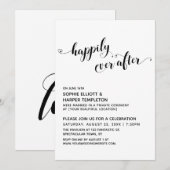 ハッピーエバーアフター ハートスクリプト 披露宴のみ 招待状 (正面/裏面)