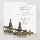 ハッピーエバーアフター バリ ウェディング 招待状 (正面/裏面)
