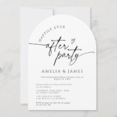 ハッピーエバーアフター パーティー アーチ フォト ウェディング 招待状 (正面)