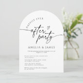 ハッピーエバーアフター パーティー アーチ フォト ウェディング 招待状 (スタンド正面)