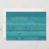 ハッピーエバーアフター パーティー、ストリング ライトの挙式 招待状 (裏面)