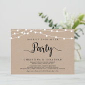 ハッピーエバーアフター パーティー ストリング ライトの挙式 招待状 (スタンド正面)