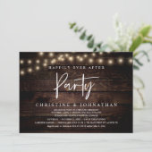 ハッピーエバーアフター パーティー ストリング ライトの挙式 招待状 (スタンド正面)