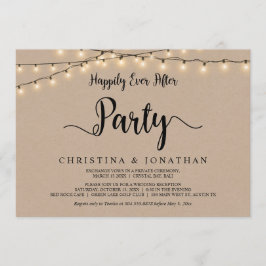 ハッピーエバーアフター パーティー ストリング ライト エロープメント 招待状