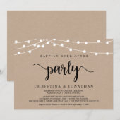 ハッピーエバーアフター パーティー,  ストリング ライト エロープメント 招待状 (正面/裏面)