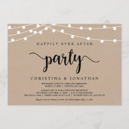 ハッピーエバーアフター パーティー, ストリング ライト エロープメント 招待状