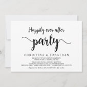 ハッピーエバーアフター パーティー モダン ラスティック エロープメント 招待状 (正面)